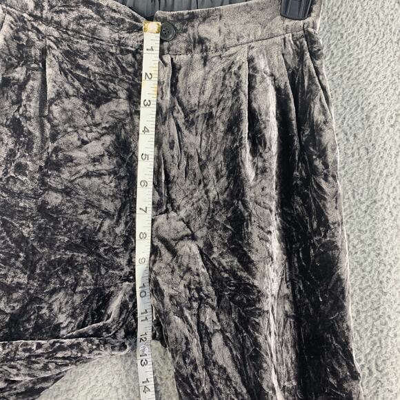 Y3K Madwell Womens Pants Velvet Trouser Boho Grey S Soft Pocket - Picture 4 of 15